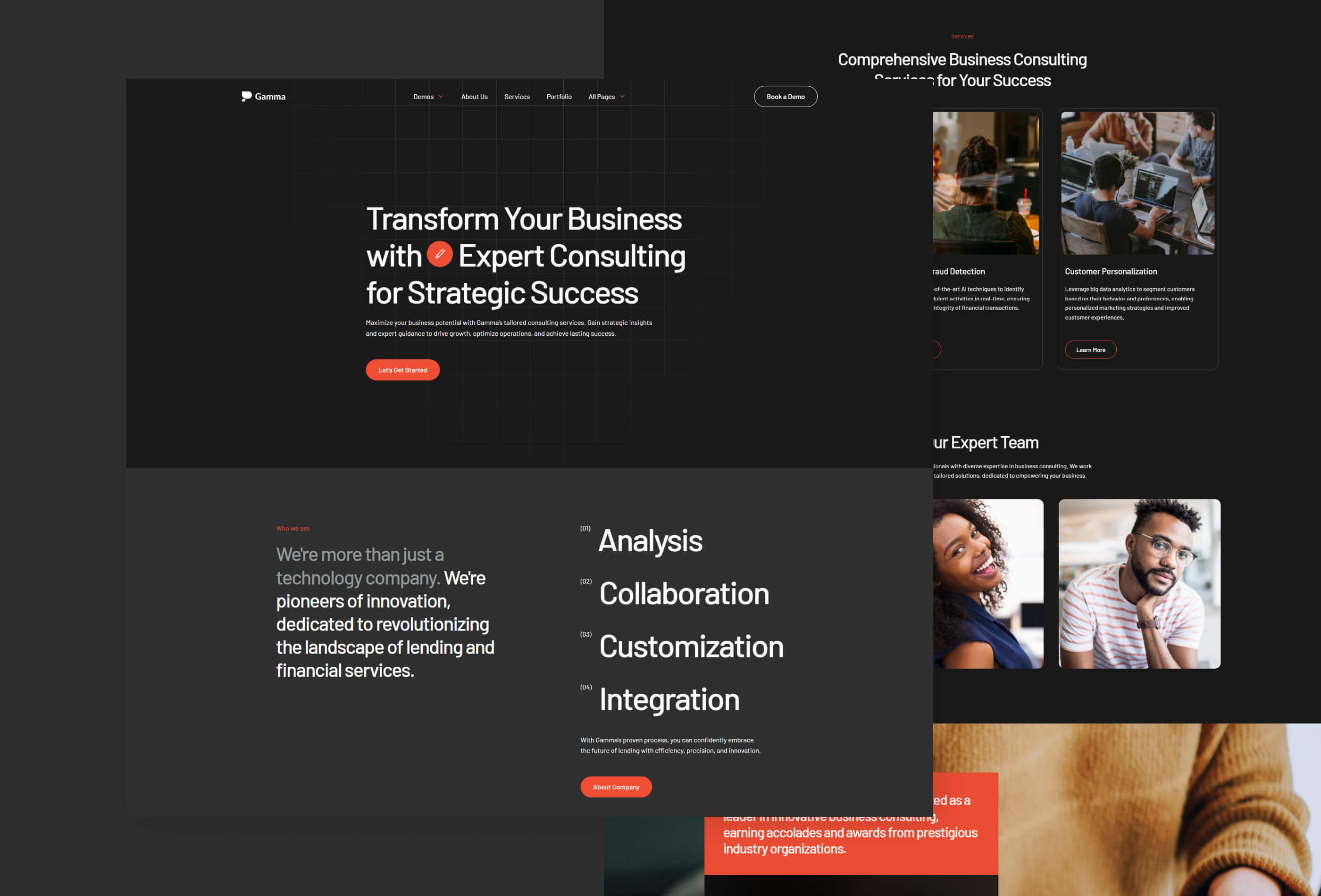 Screenshot 2 for Gamma, a Framer Marketplace template by fourtwelve.