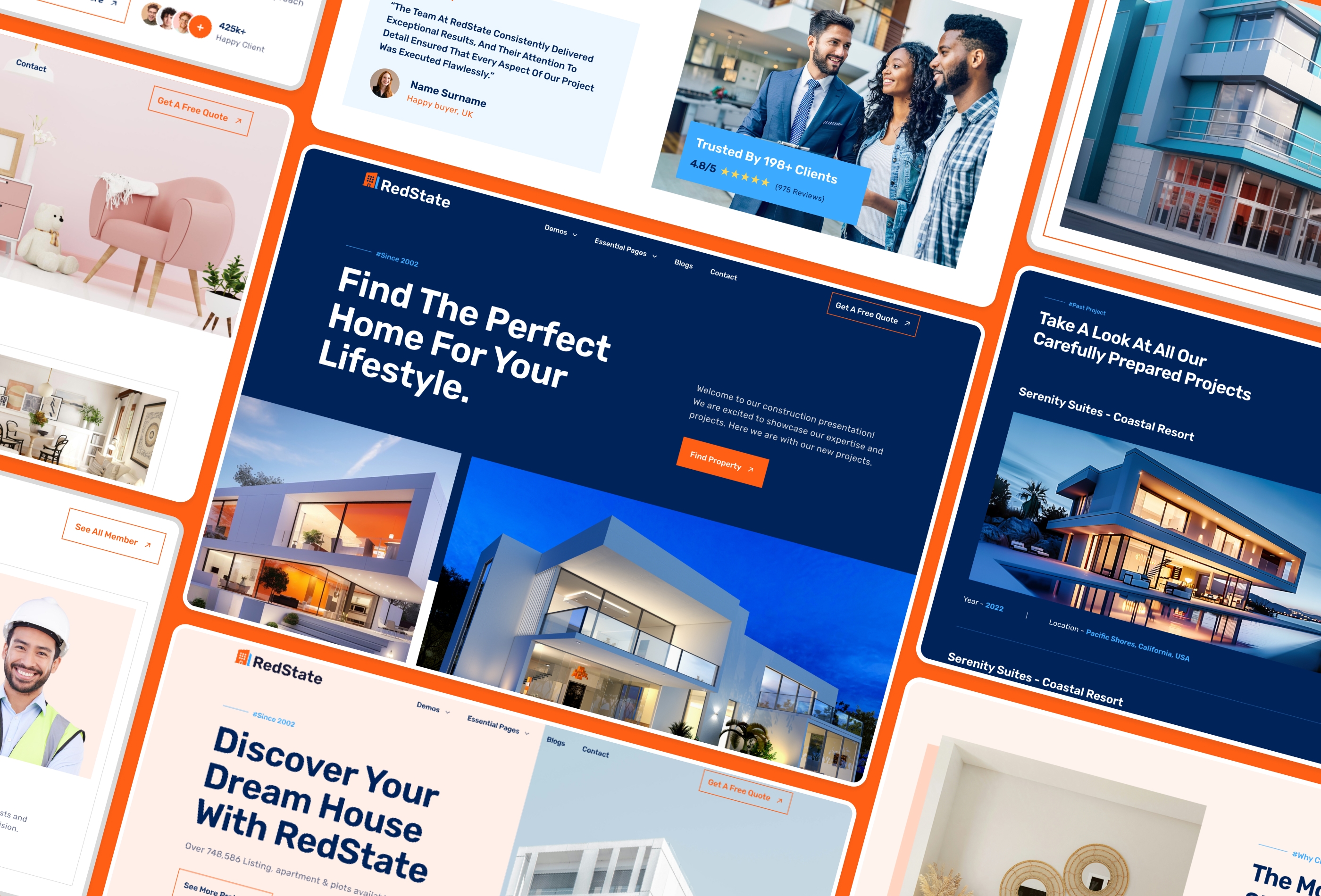 Screenshot 3 for RedState, a Framer Marketplace template by FramerDevs.