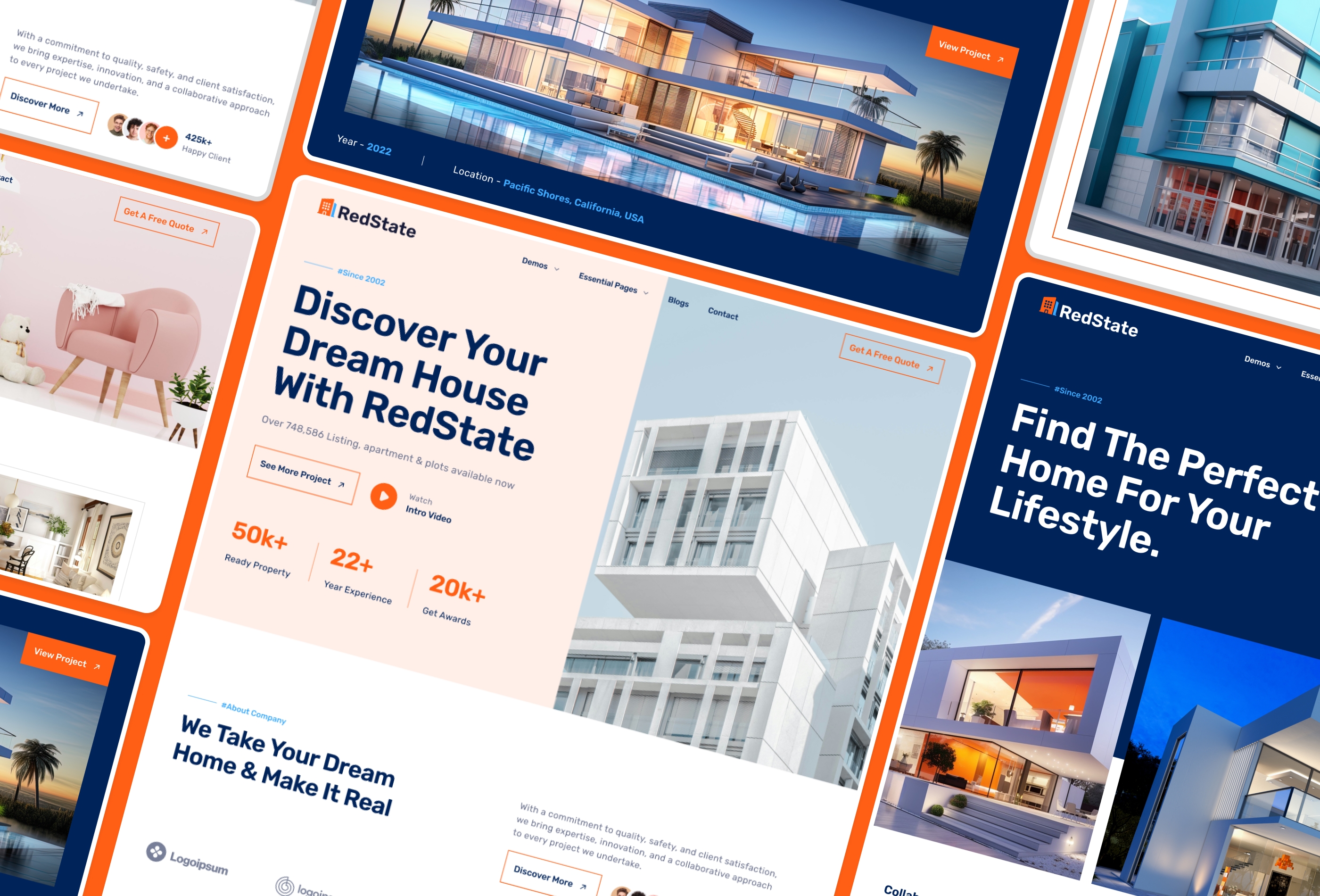 Screenshot 4 for RedState, a Framer Marketplace template by FramerDevs.