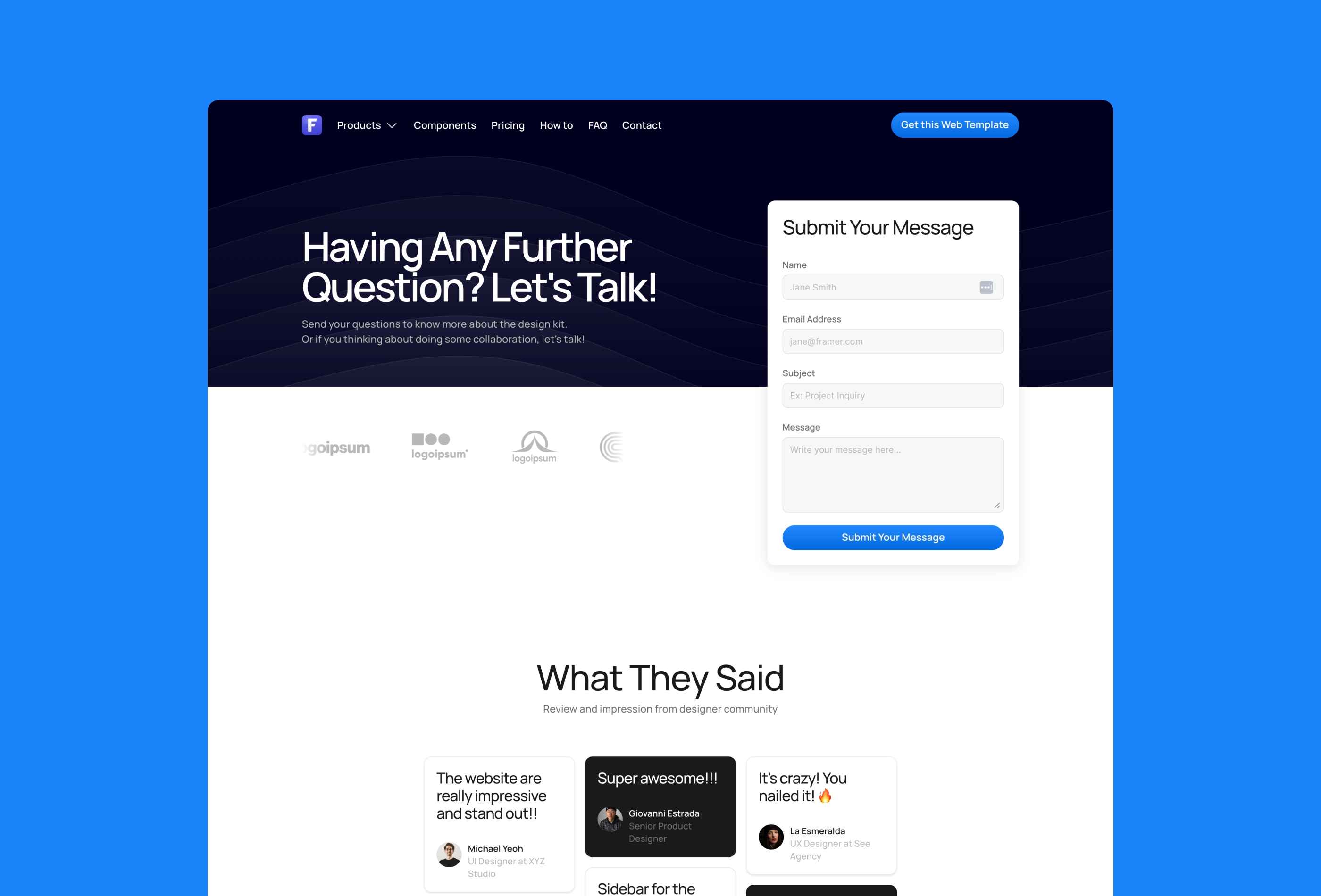 Screenshot 3 for FrameKit, a Framer Marketplace template by Masbobz Works.