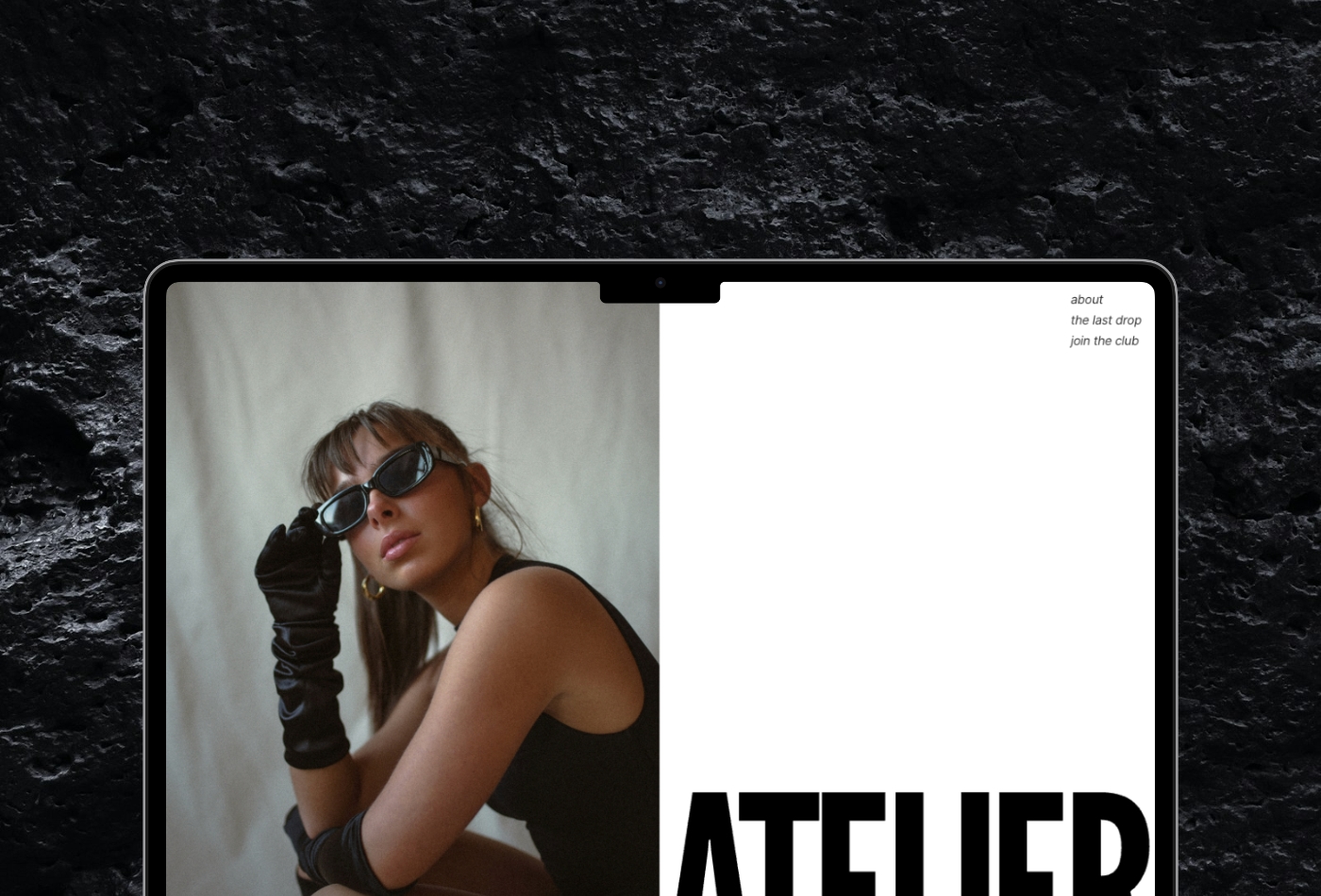 Screenshot 4 for Atelier, a Framer Marketplace template by luca.