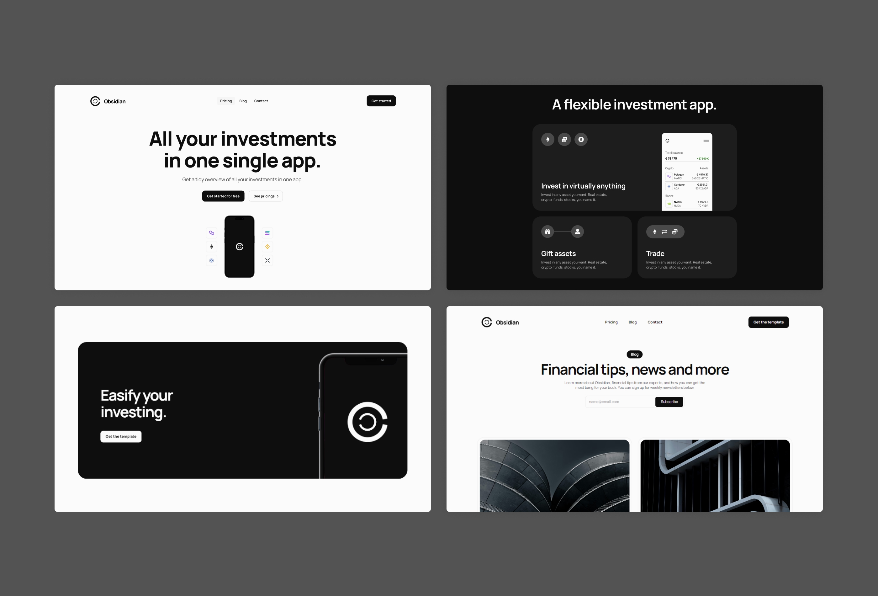 Screenshot 2 for Arcane, a Framer Marketplace template by Trym Foss.