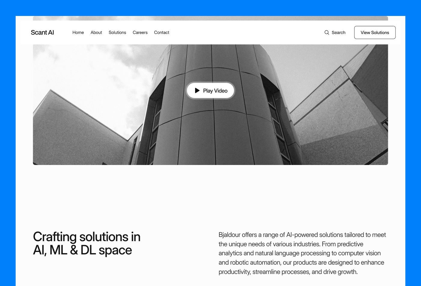 Screenshot 2 for Scant AI, a Framer Marketplace template by Ozenua Oluwatobi.