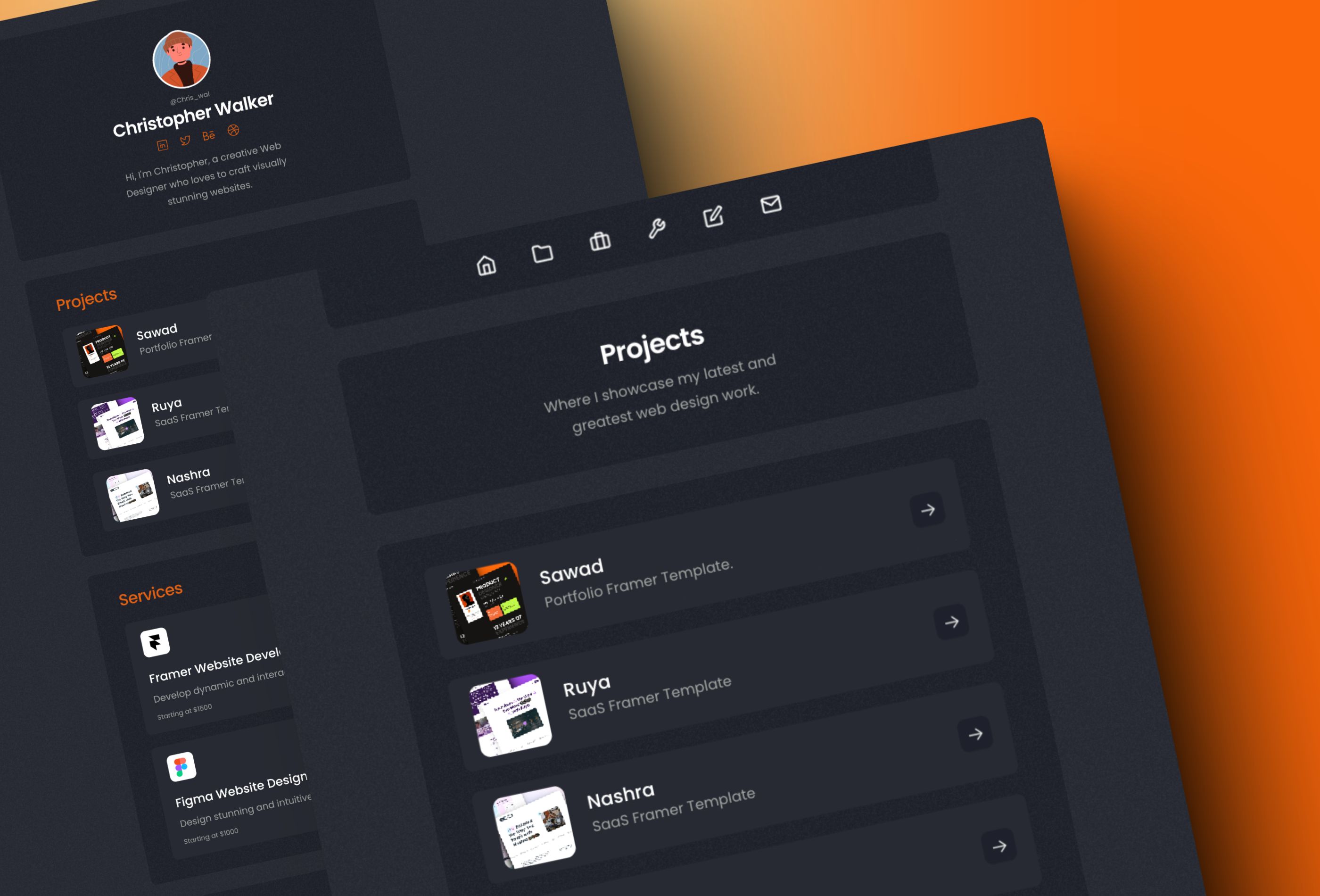 Screenshot 3 for Stabraq, a Framer Marketplace template by Mejed Alkoutaini.