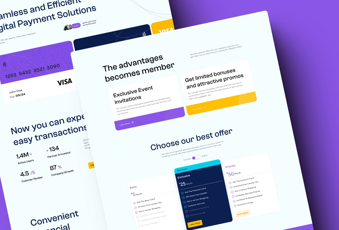 Screenshot 3 for Masraf, a Framer Marketplace template by Mejed Alkoutaini.