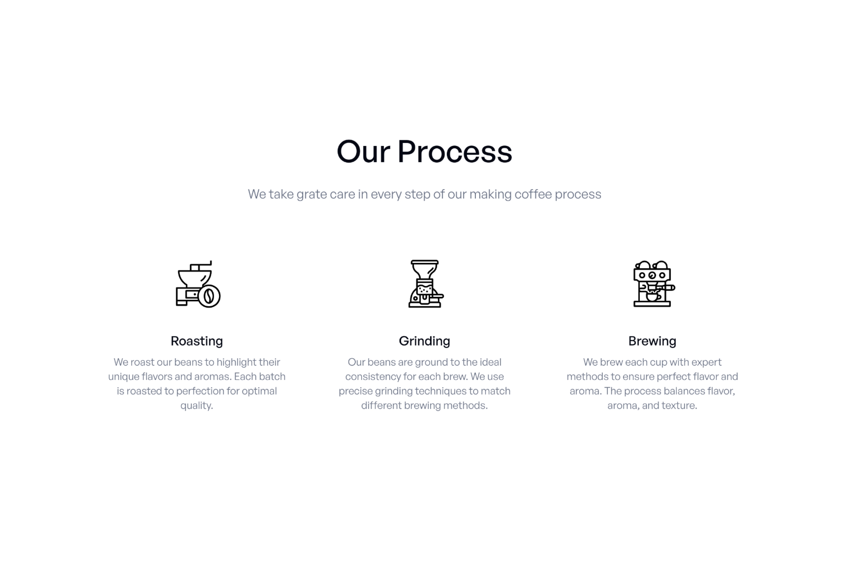 Screenshot 3 for Latteart, a Framer Marketplace template by Sona Charyyeva.