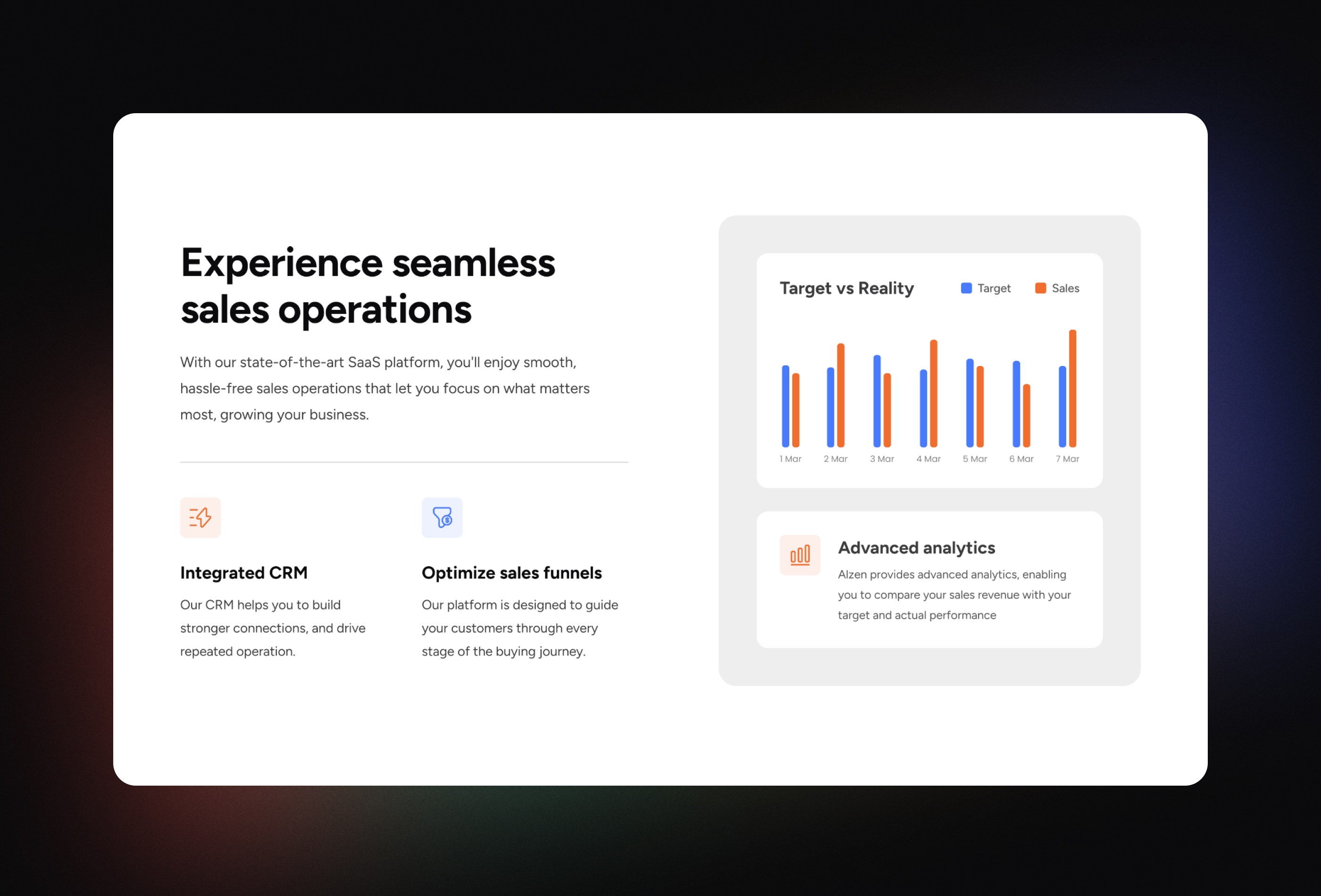 Screenshot 3 for Alzen, a Framer Marketplace template by Framership.