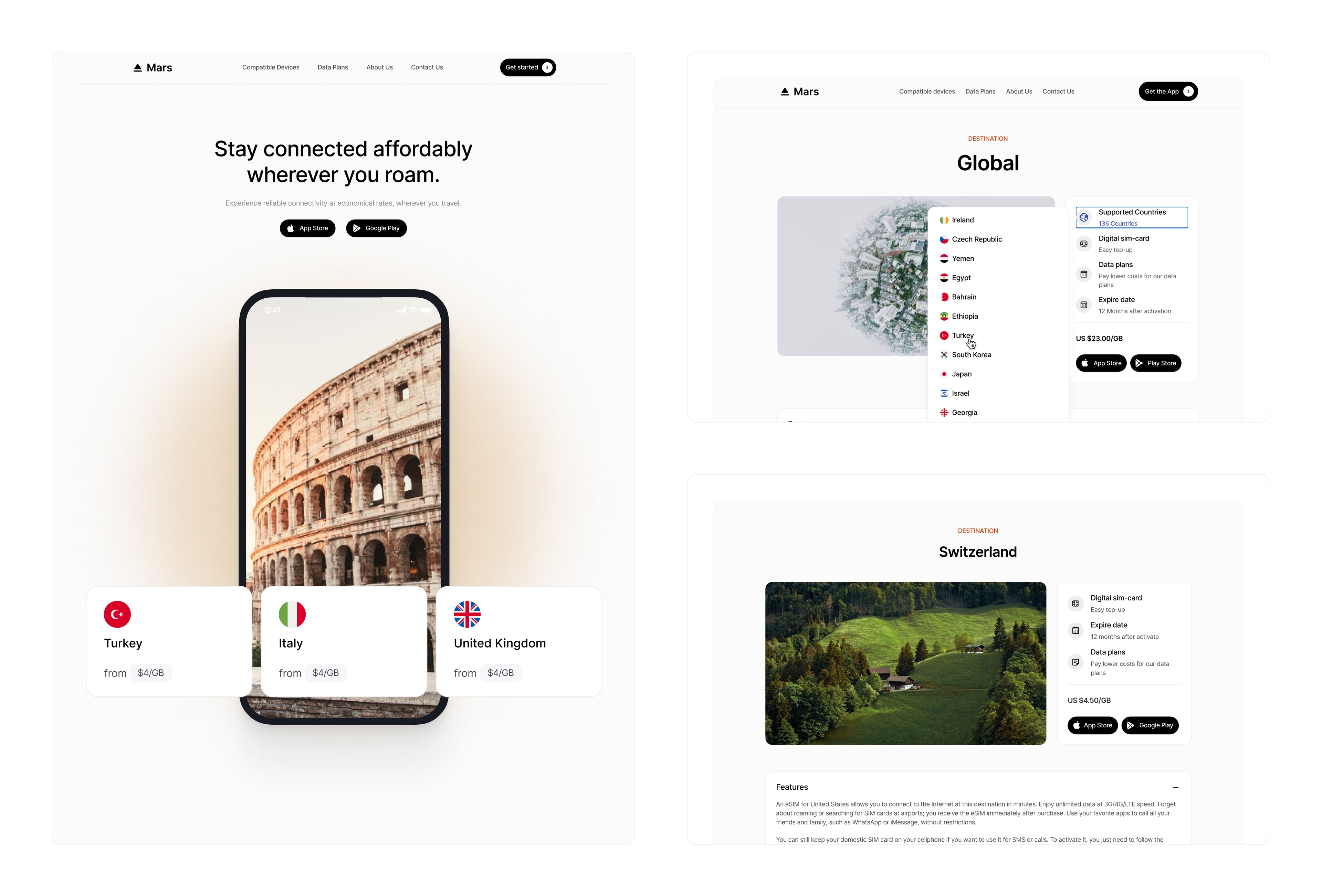 Thumbnail 2 for Mars, a Framer Marketplace template by Deserve Studio.