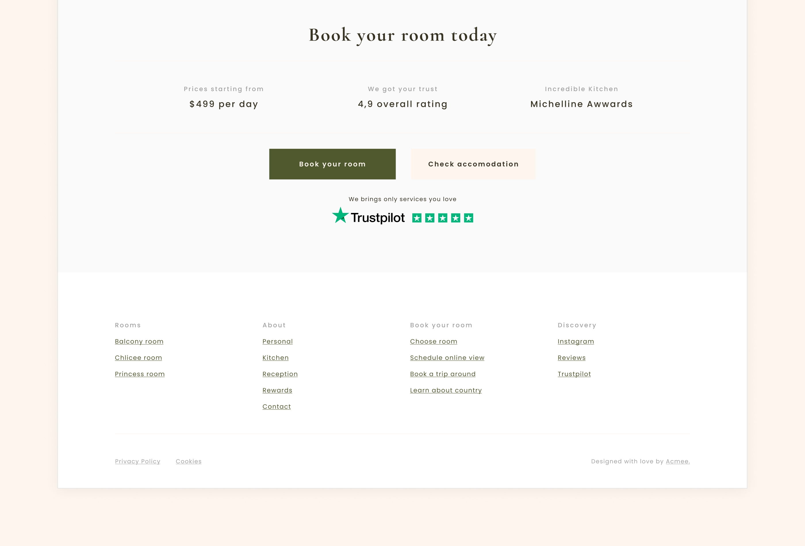 Screenshot 4 for Matumu, a Framer Marketplace template by Petr Bilek.